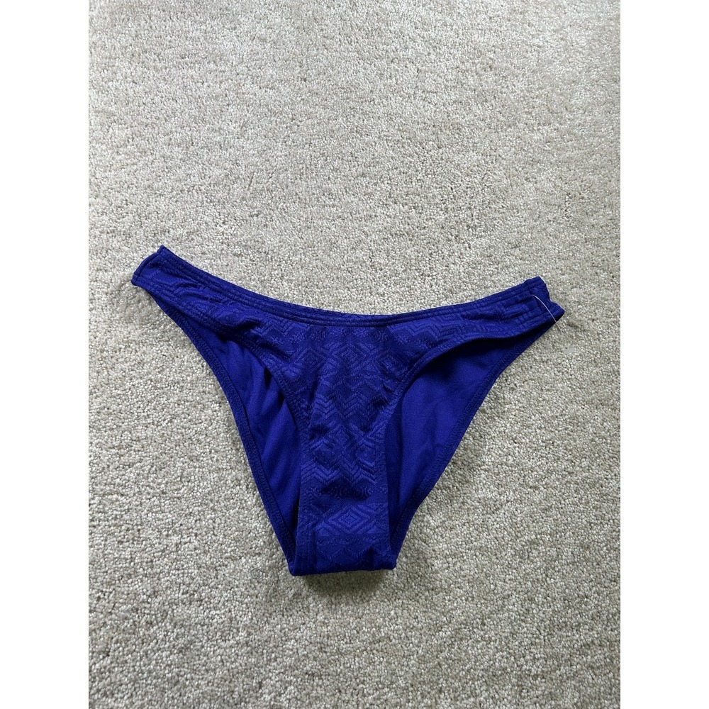 Xhilaration Women's Swimwear Bottom Blue Medium 95%‎ Polyester Spandex